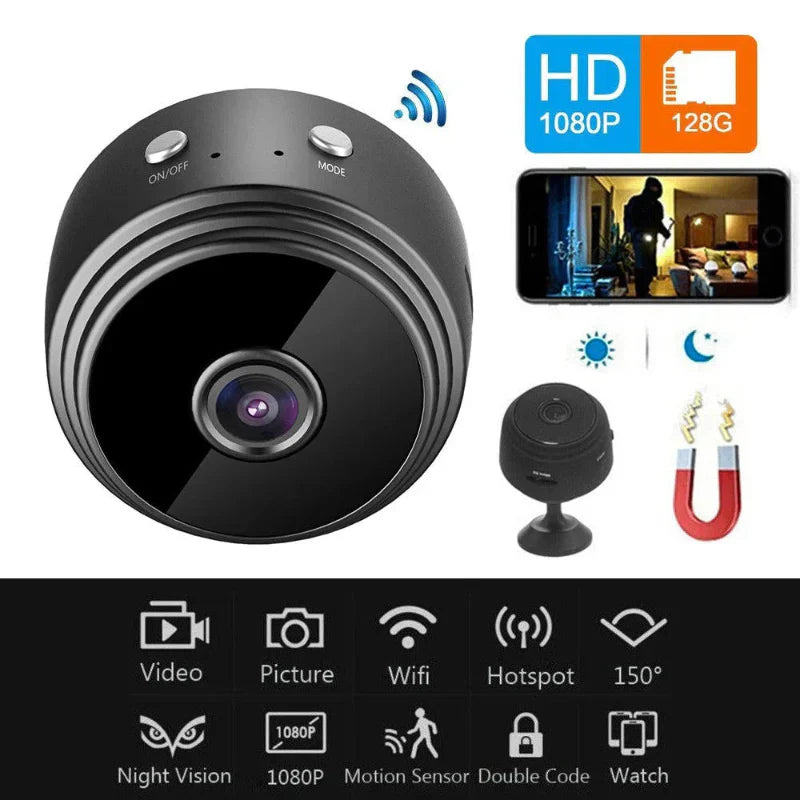 Magnetic WiFi Mini Camera With V380 APP