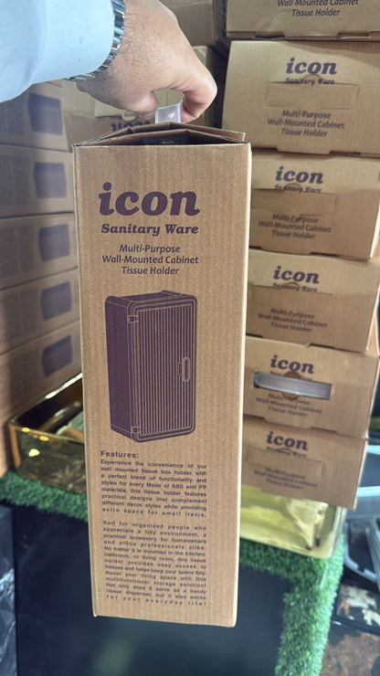 Multi Purpose Wal Mounted Cabinet Tissue Holder